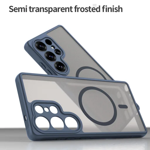  Samsung Galaxy S25 Ultra Sötétkék Techsuit HaloFrost II MagSafe tok - 3