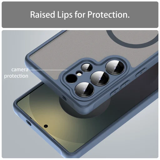  Samsung Galaxy S25 Ultra Sötétkék Techsuit HaloFrost II MagSafe tok - 8