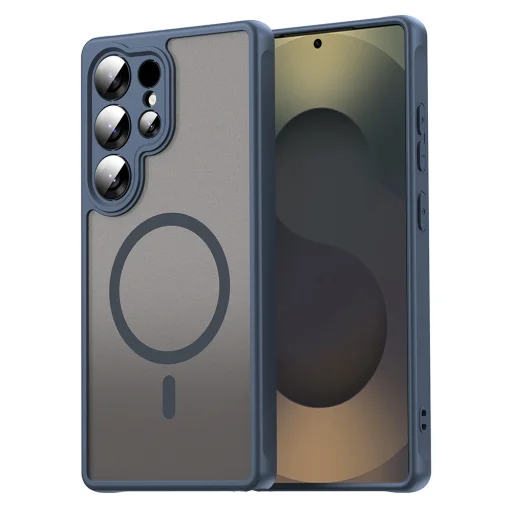  Samsung Galaxy S25 Ultra Sötétkék Techsuit HaloFrost II MagSafe tok - 1