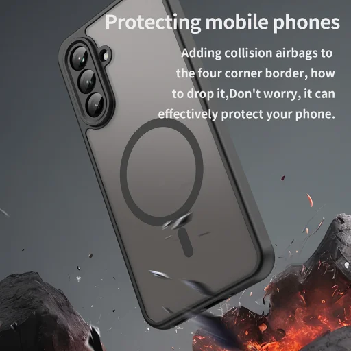  Techsuit - HaloFrost II MagSafe - Samsung Galaxy A26 5G - Fekete tok - 7