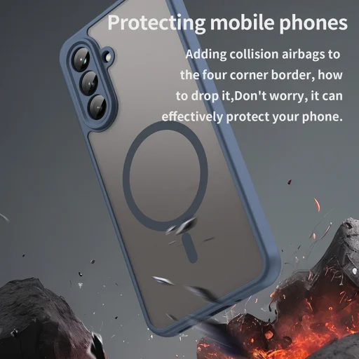  Techsuit - HaloFrost II MagSafe - Samsung Galaxy A26 5G - Tengerészkék tok - 7