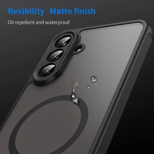  Samsung Galaxy A56 5G Fekete Techsuit - HaloFrost II MagSafe tok - 8