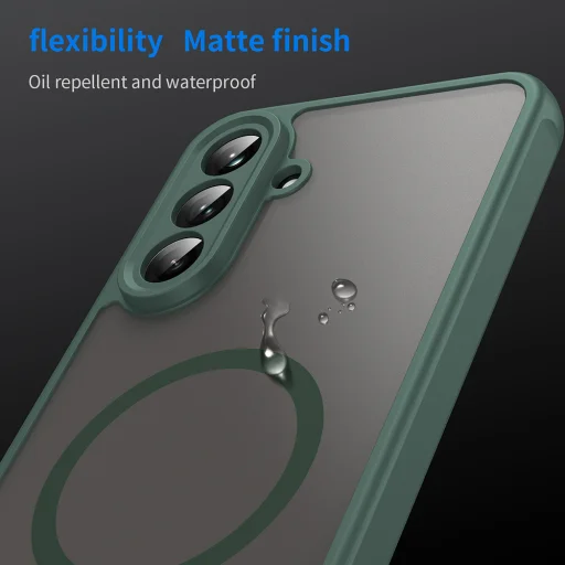  Samsung Galaxy A56 5G Zöld Techsuit HaloFrost II MagSafe tok - 8