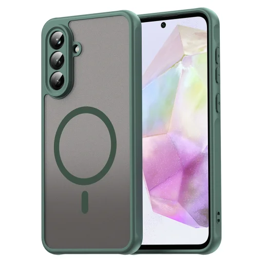  Samsung Galaxy A56 5G Zöld Techsuit HaloFrost II MagSafe tok - 1