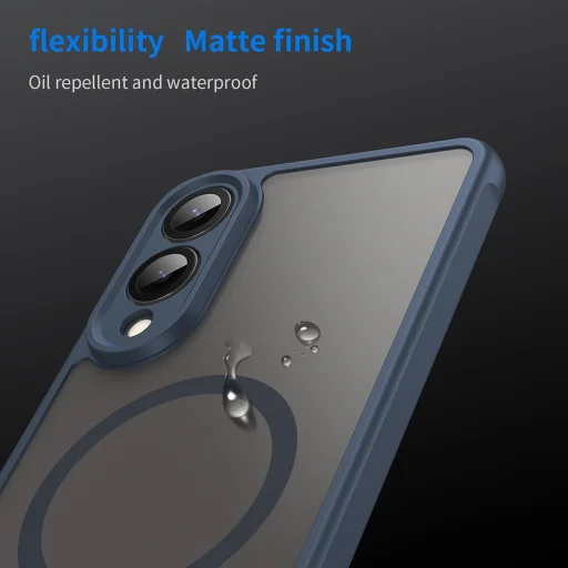  Techsuit - HaloFrost II MagSafe - Samsung Galaxy S25 Edge - Sötétkék tok - 15