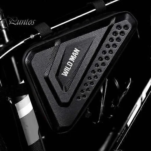 WILDMAN utazótáska a kerékpár váz alá cipzárral 2,5L ES19 fekete - 3