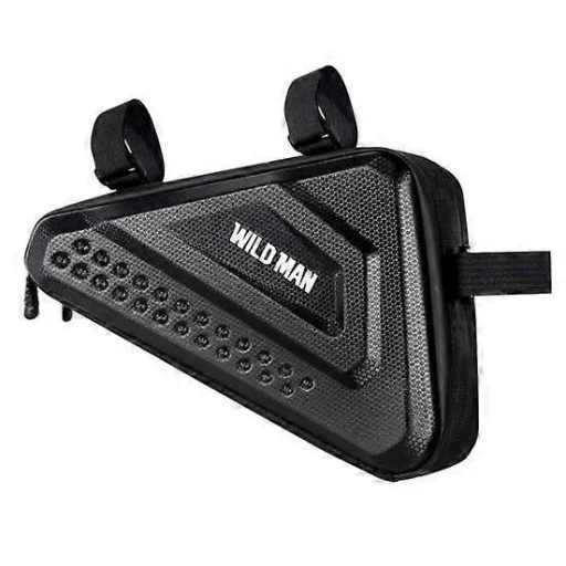 WILDMAN utazótáska a kerékpár váz alá cipzárral 2,5L ES19 fekete - 1