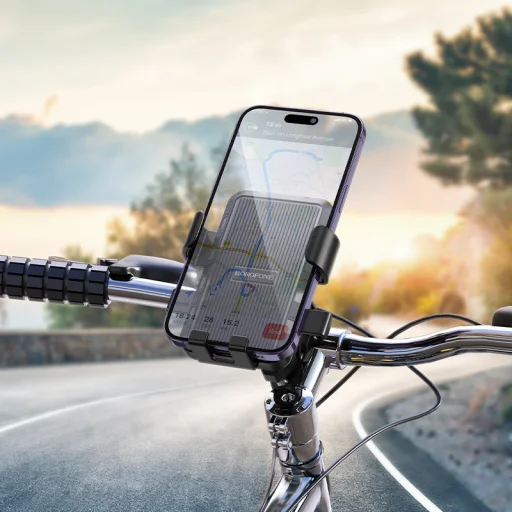 Borofone Bicikli/Motoros tartó BH137 Knight fekete - 8