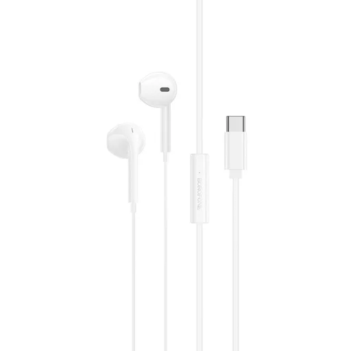 Borofone Fülhallgató BM99 Star mikrofonnal Typ C fehér DAC - 1