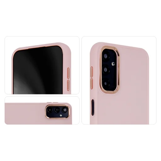 Satin Elegant tok iPhone 15 Pro Max 6,7" rózsaszín tok - 3