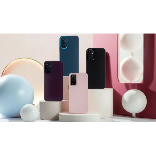 Satin Elegant tok iPhone 15 Pro Max 6,7" rózsaszín tok - 4