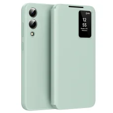  Techsuit - SmartView sorozat - Samsung Galaxy S25 Edge - Zöld tok