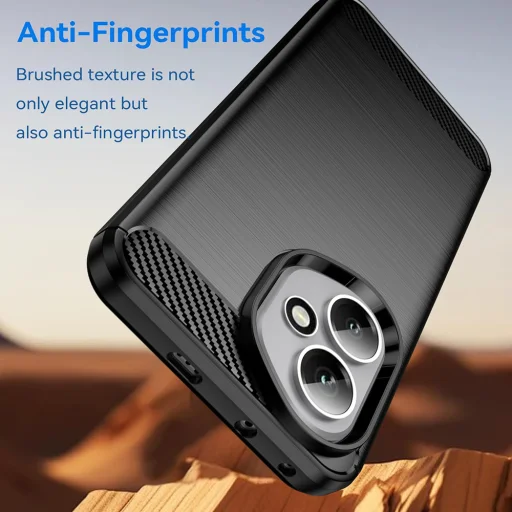 Techsuit - Szénszilikon - Honor 400 - Kék tok - 3