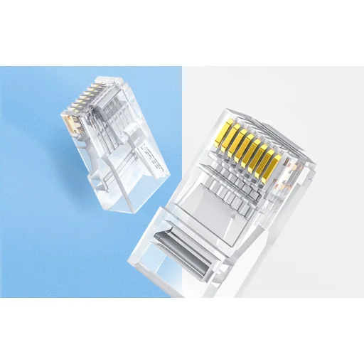 UGREEN 50961 RJ45 Cat 6 csatlakozóvég, 10-es csomag (átlátszó) - 3