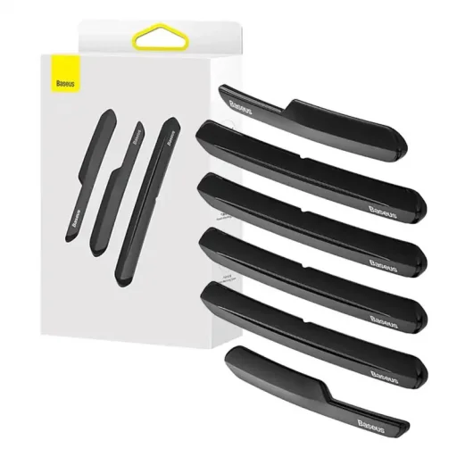 Baseus T-Space ütközővédő készlet Tesla autóhoz, 6 db (fekete) - 1