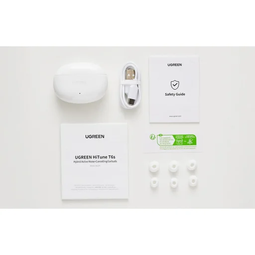 Fülhallgató TWS UGREEN WS205 HiTune Hybrid ANC (fehér) - 2