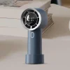 Techsuit - Kézi ventilátor (HX130) - Digitális kijelző, Ultra csendes, 1200mAh - Kék thumbnail