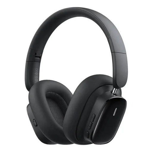 Baseus - Vezeték nélküli fejhallgató Bowie H1i (A00050402113-00) - Zajszűrő, Bluetooth 5.3 - Fekete klaszter - 3