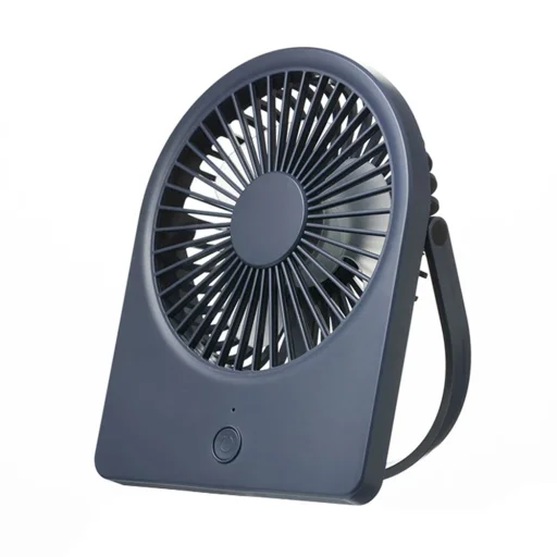 Techsuit - Mini ventilátor (CT-108) - Hordozható, újratölthető, USB - Kék - 1