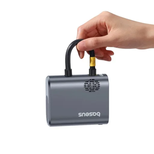  Baseus - Kerékpár Kompresszor PrimeTrip Sorozat (C11169000121-00) - Hordozható, Nyomáskijelző, 1750mAh, 150psi, Ultra Gyors - Fekete - 2