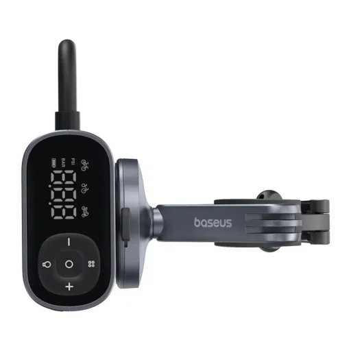  Baseus - Kerékpár Kompresszor PrimeTrip Sorozat (C11169000121-00) - Hordozható, Nyomáskijelző, 1750mAh, 150psi, Ultra Gyors - Fekete - 1