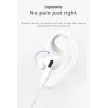 JELLICO vezetékes fülhallgató EP3A Lightning mikrofonnal 1.2M Fehér thumbnail