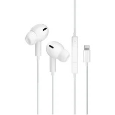 JELLICO vezetékes fülhallgató EP3A Lightning mikrofonnal 1.2M Fehér