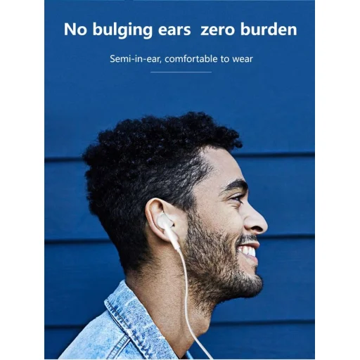 JELLICO vezetékes fülhallgató EP2A JACK 3.5MM mikrofonnal 1.2M Fehér - 5