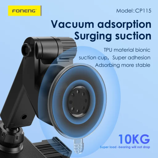 FONENG autós telefontartó gravity CP115 fekete - 3