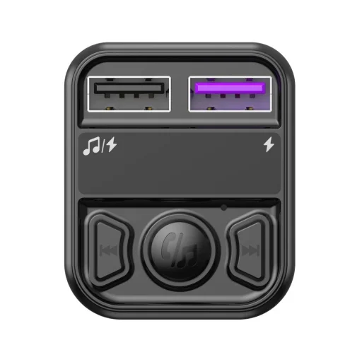 JELLICO FM transmitter FM1 2xUSB 3.1A Fekete - 2