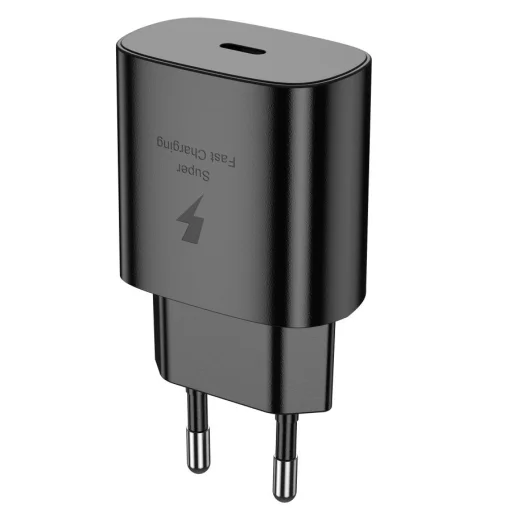 JELLICO fali töltő EU25 PD 25W 1xUSB-C + kábel USB-C - USB-C Fekete - 4
