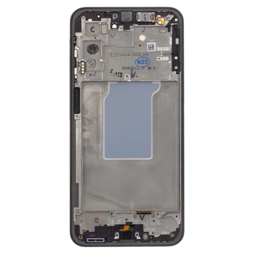 LCD kijelző + Érintőegység + Előlap Samsung A266B Galaxy A26 5G Fekete (Szervíz csomag), - 2