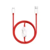 OnePlus SUPERVOOC 2in1 Töltő és Adatkábel 8A 1,2m Piros thumbnail