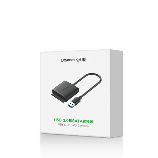 Ugreen USB3.0 adapter 2.5'' / 3.5'' SATA merevlemezhez fekete (CM257) - 14