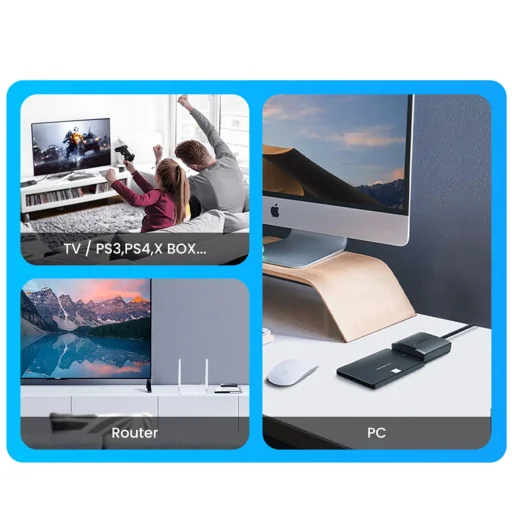 Ugreen USB3.0 adapter 2.5'' / 3.5'' SATA merevlemezhez fekete (CM257) - 9