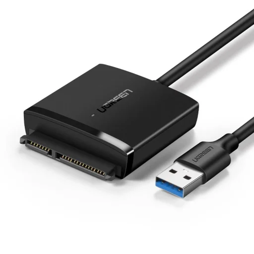 Ugreen USB3.0 adapter 2.5'' / 3.5'' SATA merevlemezhez fekete (CM257) - 1