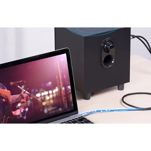 Kábel audio mini jack 3.5mm - 2x 6.5mm Vention BARHG 1.5m (szürke) - 2