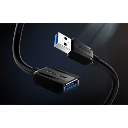 USB 3.0 hosszabbító kábel USB-A apa - USB-A anya Vention VAS-A45-B300 3m (Fekete) - 2