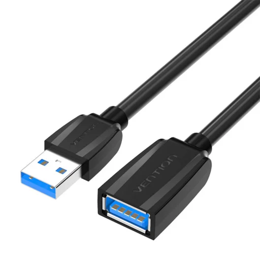USB 3.0 hosszabbító kábel USB-A apa - USB-A anya Vention VAS-A45-B300 3m (Fekete) - 1