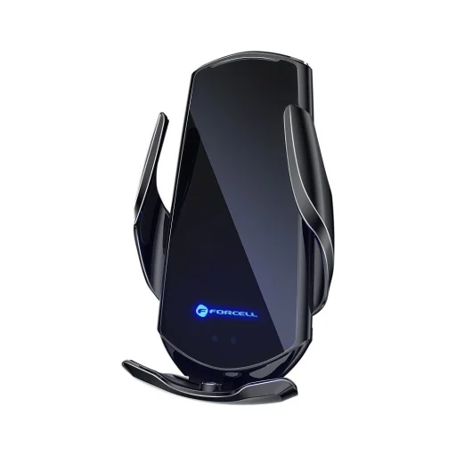 FORCELL autós tartó vezeték nélküli töltéssel automata érzékelővel + mágneses adapterekkel HS1 15W fekete - 11