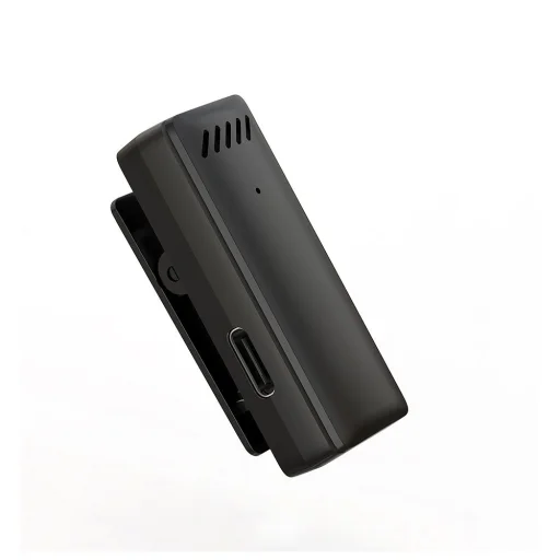 Vezeték nélküli lavalier mikrofon Type C töltőtokkal S11 fekete - 5