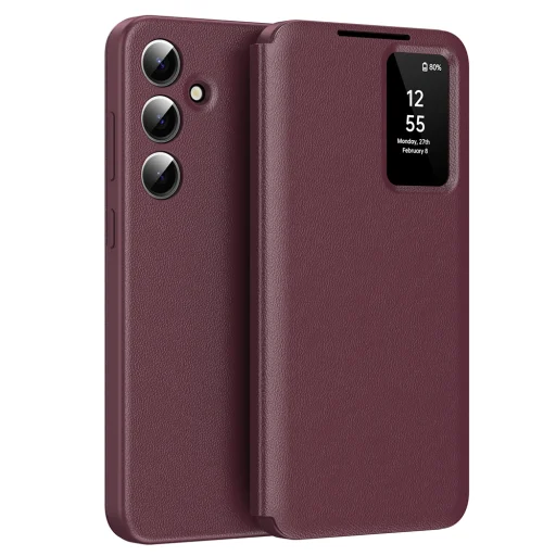  Samsung Galaxy A56 5G Piros Techsuit - SmartView sorozat tok - 1