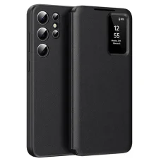  Samsung Galaxy S25 Ultra Fekete Techsuit SmartView Sorozat tok