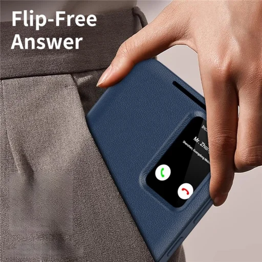  Samsung Galaxy S25 Ultra Kék Techsuit SmartView Sorozat tok - 6