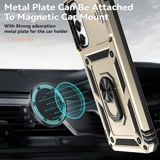  Techsuit - CamShield Sorozat - Motorola Edge 60 / Edge 60 Fusion - Arany tok - 2