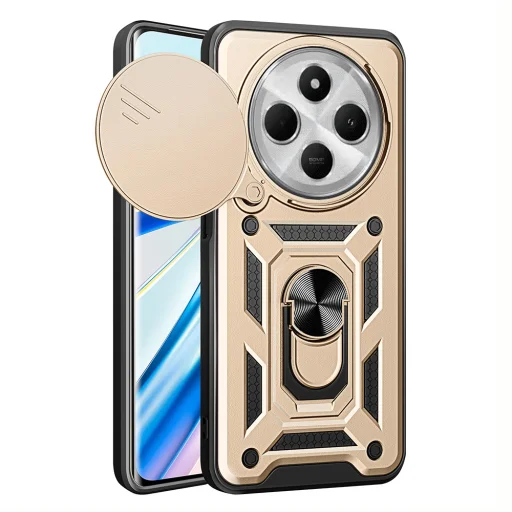  Techsuit - CamShield sorozat - Xiaomi Redmi 14C / Poco C75 - Arany tok - 1