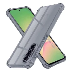  Samsung Galaxy A56 5G Füstfekete Techsuit - Ütésálló Átlátszó Szilikon tok