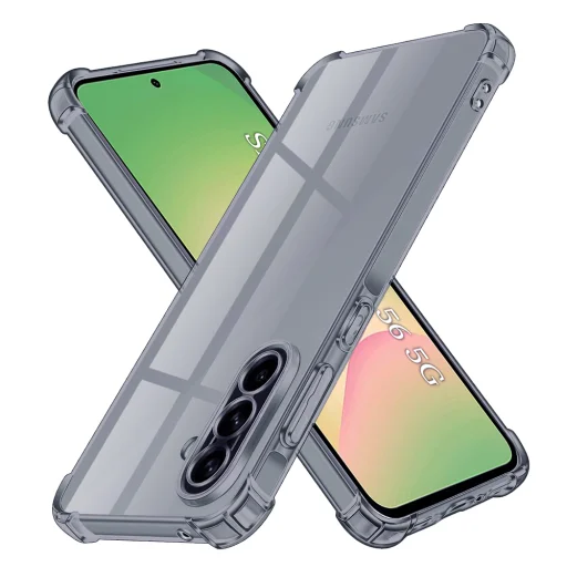  Samsung Galaxy A56 5G Füstfekete Techsuit - Ütésálló Átlátszó Szilikon tok - 1