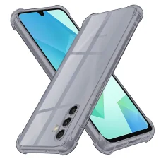  Techsuit - Ütésálló Átlátszó Szilikon Tok - Samsung Galaxy A16 4G / A16 5G - Füstfekete tok