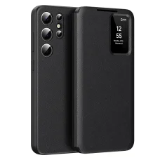  Techsuit - SmartView Sorozat - Samsung Galaxy S23 Ultra - Fekete tok